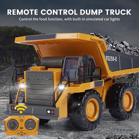 1:24 2.4G GLODOZER RC ، 9CH جميع التضاريس مركبات بناء المعدات مع الأضواء والمؤثرات الصوتية ، الهدايا للبالغين الهواة (إصدار RTR) in Saudi Arabia