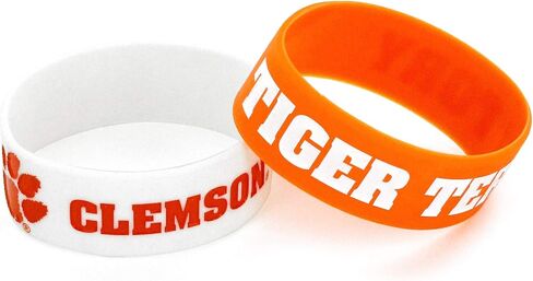 aminco NCAA unisex-adult Silicone Wide Bracelet, 2-Pack in Saudi Arabia