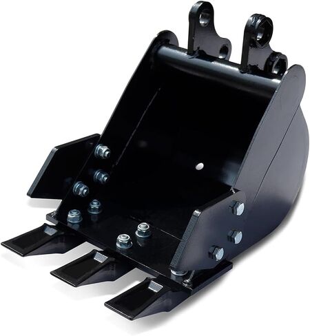 EMUKOEP Small Excavator Bucket with Hard Teeth, Manganese Steel, 300mm Wide Bucket for 1-1.8 Ton Excavators in Saudi Arabia