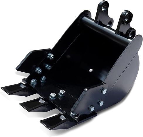 EMUKOEP Small Excavator Bucket with Hard Teeth, Manganese Steel, 300mm Wide Bucket for 1-1.8 Ton Excavators in Saudi Arabia
