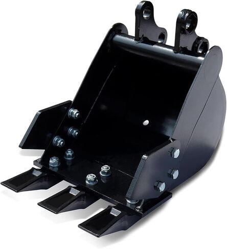 EMUKOEP Small Excavator Bucket with Hard Teeth, Manganese Steel, 300mm Wide Bucket for 1-1.8 Ton Excavators in Saudi Arabia