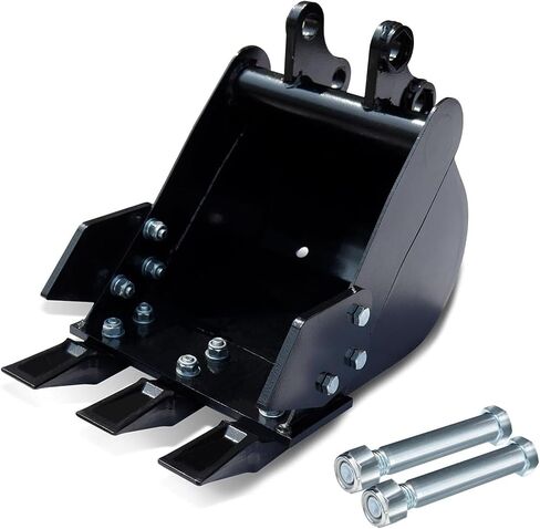 EMUKOEP Small Excavator Bucket with Hard Teeth, Manganese Steel, 300mm Wide Bucket for 1-1.8 Ton Excavators in Saudi Arabia
