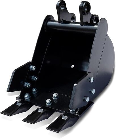 EMUKOEP Small Excavator Bucket with Hard Teeth, Manganese Steel, 300mm Wide Bucket for 1-1.8 Ton Excavators in Saudi Arabia