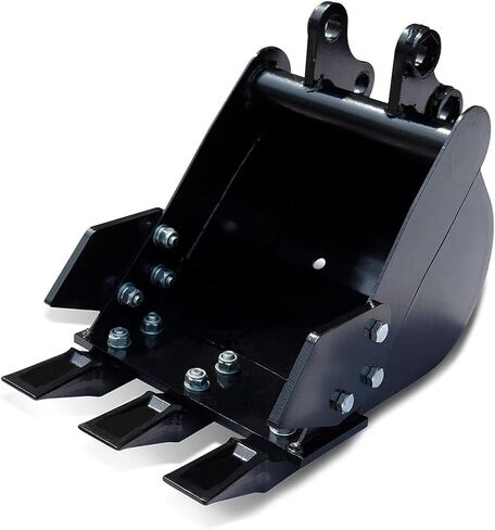EMUKOEP Small Excavator Bucket with Hard Teeth, Manganese Steel, 300mm Wide Bucket for 1-1.8 Ton Excavators in Saudi Arabia