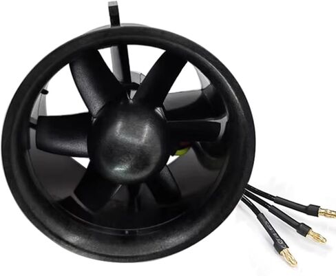 JFtech 70mm Ducted Fan with 3000KV Brushless Motor 6-Blade Propeller 4S Lipo Version Electric Engine for RC EDF Jet Airplane Aircraft in Saudi Arabia