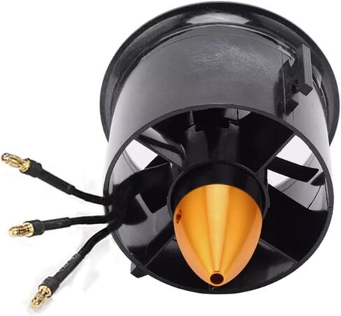 JFtech 70mm Ducted Fan with 3000KV Brushless Motor 6-Blade Propeller 4S Lipo Version Electric Engine for RC EDF Jet Airplane Aircraft in Saudi Arabia