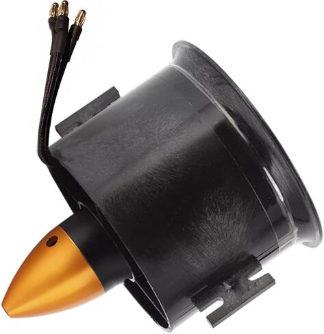 JFtech 70mm Ducted Fan with 3000KV Brushless Motor 6-Blade Propeller 4S Lipo Version Electric Engine for RC EDF Jet Airplane Aircraft in Saudi Arabia