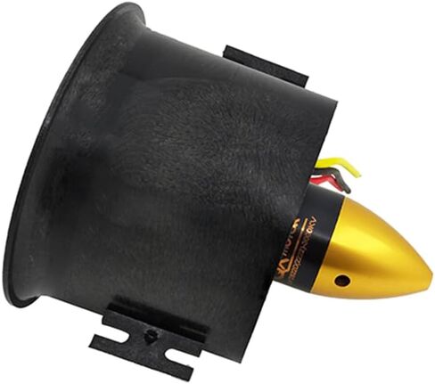 JFtech 70mm Ducted Fan with 3000KV Brushless Motor 6-Blade Propeller 4S Lipo Version Electric Engine for RC EDF Jet Airplane Aircraft in Saudi Arabia