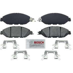 BOSCH BE1649H Blue Ceramic Disc Brake Pad Set With Hardware - Compatible With Select Infiniti JX35, QX60; Nissan Murano, Pathfinder; FRONT