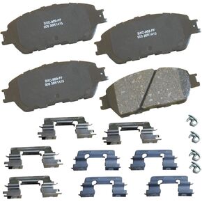 Bendix Premium Front Brake Pad Set for Lexus ES300 2003-2002, ES330 2006-2004, Toyota Avalon 2007-2005, Camry 2006-2005, Sienna 2010-2004, Solara 2008-2004, Tacoma 2015-2005- (SBC906)
