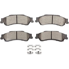 Ceramic Brake Pads,SCITOO 4pcs Front Brake Pads Brakes Kits fit for Chevy Blazer, 98-04 for Chevy S10, 97-01 for GMC Jimmy, 98-04 for GMC Sonoma, 98-00 for Isuzu Hombre, 97-01 for Oldsmobile Bravada