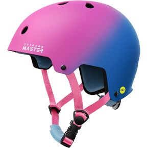 OutdoorMaster MIPS Skateboard Helmet - Two Removable Liners Ventilation Multi-Sport Scooter Roller Skate Inline Skating Rollerblading for Kids, Youth & Adults