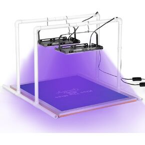 Caydo 2PCS 50W LED UV Screen Printing Light Exposure Unit with Light Stands, Cable Ties, Exposure Unit for Screen Printing and Cyanotypes