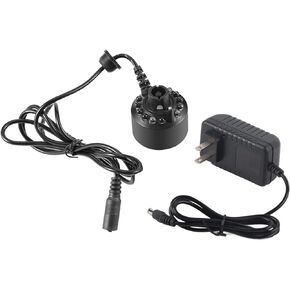 Fdit Colorful Mist Maker for Water Fountain Pond with Power Adapter 110-240V US Plug +Power Adapter(US Plug)