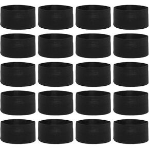 20 قطعة من شريط الذراع المطاطي الأسود، حزام يد تذكاري للحداد على الجنازة، شريط حداد للجنازة، حزام يد أسود لكرة القدم لكرة القدم، حزام يد رياضي لتدريب كرة القدم in Kuwait