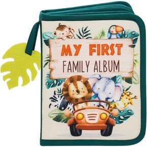 Urban Kiddy™ Baby's My First Family Album | Soft Photo Cloth Book Gift Set for Newborn Toddler & Kids
