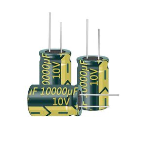 10pcs 25V 10000UF Capacitor 18X35mm(0.7x1.38in) High Frequency Aluminum Electrolytic Capacitors for TV, LCD Monitor, Game(25V 10000UF)