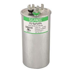 35+5 MFD 35/5 uF 370 or 440 Volt CBB65B Capacitor for AC Motor Run，Condenser Straight Cool，Heat Pump， Air Conditioner，HVAC Capacitor