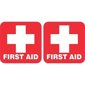 StickerTalk First Aid Vinyl Stickers, 2 inches by 2 inches