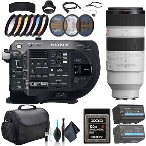 نظام كاميرا Sony PXW-FS7M2 XDCAM Super 35 PXW-FS7M2، عدسة FE مقاس 70-200 مم، بطاقة ذاكرة 120 جيجابايت، بطارية BP-U35، مجموعة مرشح، مجموعة مرشح الألوان، غطاء العدسة، حقيبة، محفظة بطاقة الذاكرة، والمزيد in Kuwait
