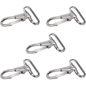 5 Pcs Stainless Steel Bimini Strap Snaps Hooks for 1" Straps, Bimini Top Boat top