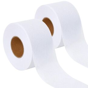 2 Rolls Fusible Batting Tape for Quilting -1.5 Inches x 30 Yards White Batting Seam Tape, Fusible Sheer Binding Tape for Batting Quitting Sewing