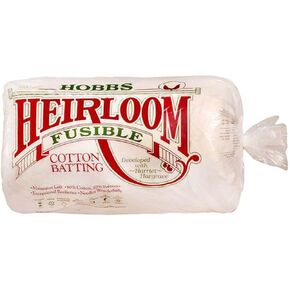 Hobbs Batting Heirloom Premium Fusible Cotton Blend 45in x 60in