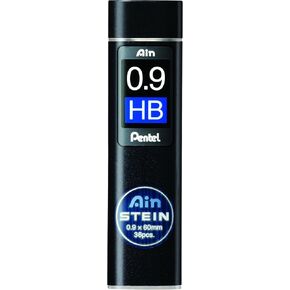 Pentel Ain Stein Mechanical Pencil Lead, 0.9mm H, 36 Leads (C279-H)