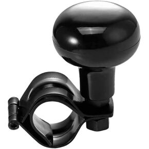 Steering Wheel Knob Spinner Suicide Knob Booster Ball Aluminum Alloy with Bearing Iron Clip for All Vehicles