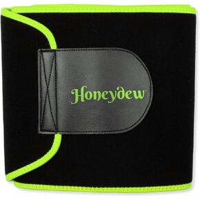 HONEYDEW Sweatband Waist Trainer for Women and Men - Body Toning Neoprene Sweat Shaper for Women for Maximum Belly Reduction