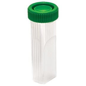 Caplugs Evergreen 240-5400-G8K SlideFix Slide Jars, 4 Places, Green Cap, Polypropylene CoPolymer, Natural (Pack of 1000)