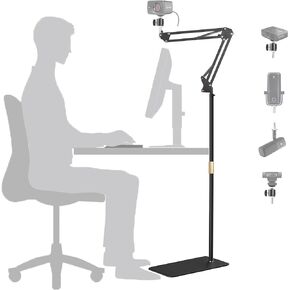 Facecam Webcam Floor Stand,Metal Floor Holder Compatible with Elgato Facecam,Facecam pro Webcams