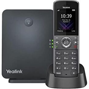 Yealink W73P IP Phone - Cordless - Corded - DECT - Wall Mountable - Space Gray, Classic Gray