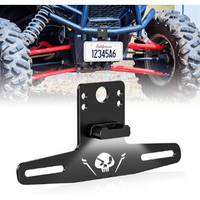 حامل لوحة ترخيص UTV مع إطار لوحة ترخيص ATV عالمي خفيف لمركبة ATV RV شاحنة قارب دراجة نارية مقطورة الثلج متوافق مع SXS Maverick X3 Polaris RZR Ranger Sportsman in Kuwait