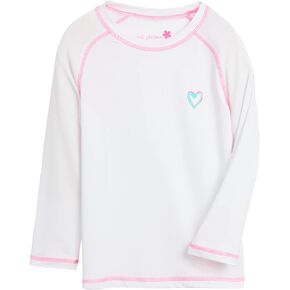 Girls' Rash Guard - UPF 50+ Protective Quick Dry Long Sleeve Swim Shirt (5-16)