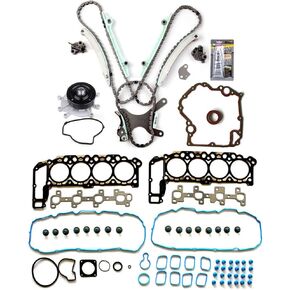 Timing Chain Cover Head Gasket Set Water Pump 1999-2003 for Dodge for Jeep