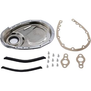 Gasket Seal Bolts Set Timing Chain Cover Kit Compatible for SB Chevy 283 327 305 350 383 400 engines