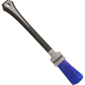 VIKING Cleaning Brush for Lug Nuts, Wheel Brush for Car Detailing Kit, Grey, 8.5 Inch x 1 Inch x 1 Inch