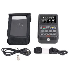 Hilitand Satellite Finder Meter Finder Meter for Dish Network FTA Built in Battery LCD Screen for Adjusting Sat TV Dish