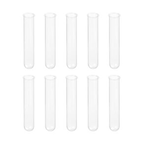 Othmro 20ml 100pcs Plastic Lab Centrifuge Tubes, 21 * 109mm Vial Test Tube Sample Storage Container Liquid Centrifuge Tube Round Bottom with Plug-in Cap for Beads Yeast Specimen Sample Laboratory