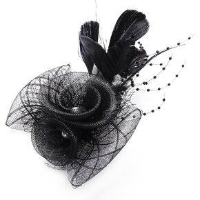 Kentucky Derby Fascinators Hat - Womens Girls Tea Party Hat Kentucky Hat Veil Flower Headwear Garden Party Hat