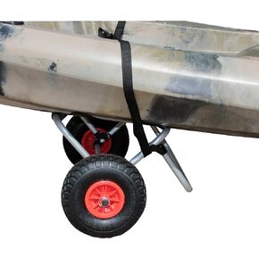 UH-KC271 Two-Wheeled Cart for Kayaks, Stand Up Paddle Boards, Canoes - Easy Overland Transport at the Lake, Beach, or Reservoir