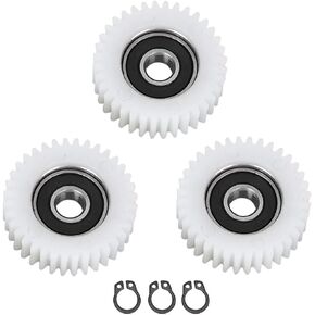 Alomejor 3PCS 36 Teeths Gear Professional Nylon Outer Diameter 38mm Electric Vehicle Bicycle Worm Gear Electric Bicycle Replacement Part