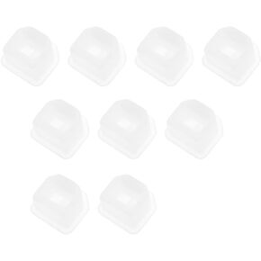 USB Type-B Anti Dust Plug Port Dust Silicone Covers Caps Stoppers, [for Printer, Fax, Scanner] - Clear/10pcs
