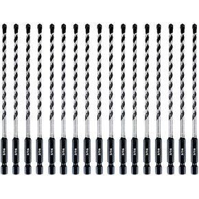 7/32 Inch Masonry Drill Bits (13 Pack - Industrial Grade - Standard Chuck) 6 Inch All Purpose Masonry Bits for Concrete, Stone, Block, & More!