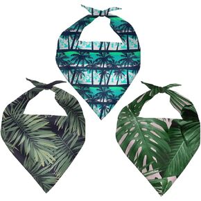 Tribal Style Dog Bandanas Set of 3pcs Scarf Kerchief Dog Bibs Washable Girl Boy Outdoor Dog Fall Bandanas Accessories for Small Medium Large Dogs Cat