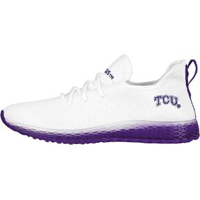 FOCO TCU Horned Frogs NCAA Mens Gradient Midsole White Sneakers - 10