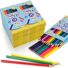 Aigybobo 360 Count Colored Pencils Bulk, 30 Packs of 12 Assorted Colors, Pre-sharpened Colored Pencils for Kids 3+, Bulk Coloring Pencils School Supplies for Teachers, Classroom Prizes