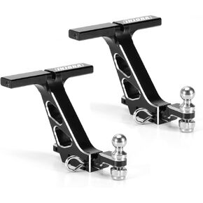 INJORA CNC Aluminum Drop Hitch Receiver for 1/24 RC Crawler SCX24 Upgrade(2pcs)