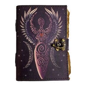 Tree of Life Mother Nature Leather Journal, Leather Notebook Blank Diary, Grimoire Book of Shadows, Antique Notebook, Halloween Journal, Nature Lover Diary for Women and Men 5x7 Inches